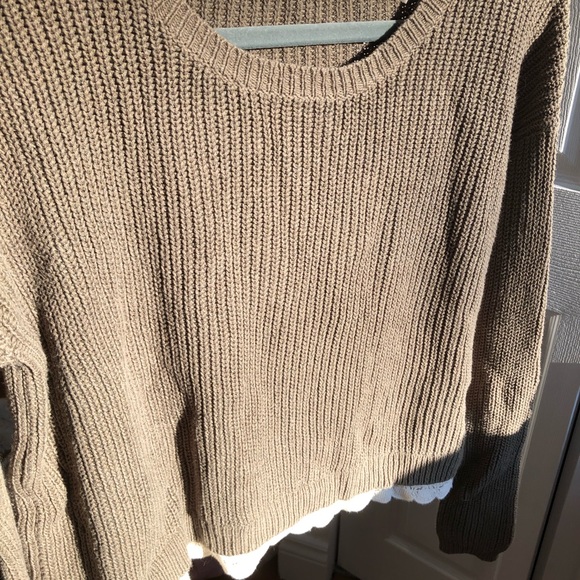 KIMCHI BLUE size S olive green pullover - Picture 2 of 4